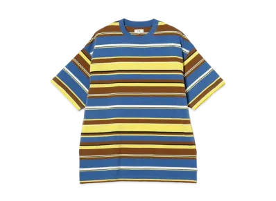 BEAMS Multi-border T-shirt "Blue"