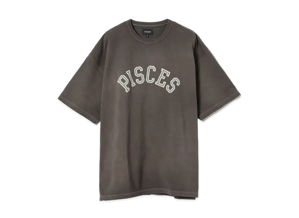 BEAMS Vintage College T-shirt "Chacoal"