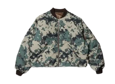 BEAMS Reversible Down Flight Jacket "Olive"