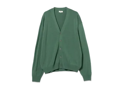 BEAMS Relaxed Solid Cardigan "Moss"
