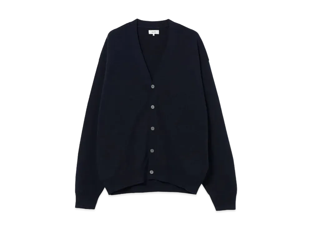 BEAMS Relaxed Solid Cardigan "Navy"