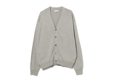 BEAMS Relaxed Solid Cardigan "Gray"