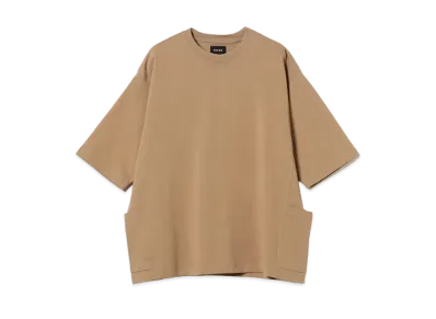 BEAMS Side Pocket Loose T-shirt "Sand"