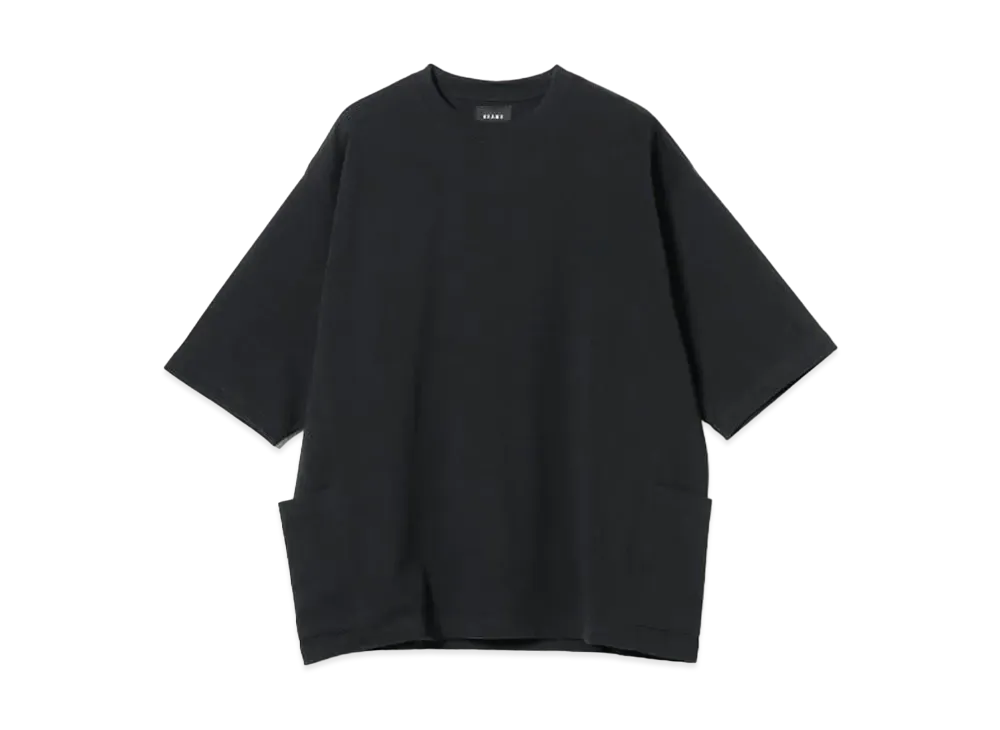 BEAMS Side Pocket Loose T-shirt "Black"