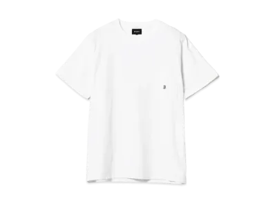 BEAMS B Logo Pocket T-shirt "White"