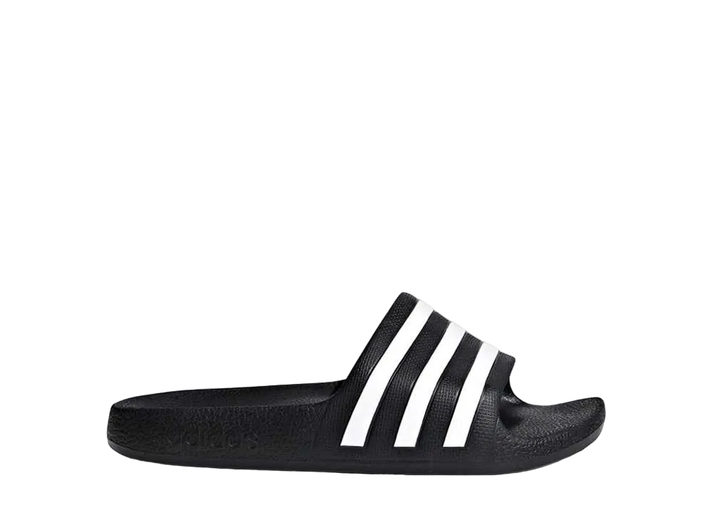 adidas GS Adilette Aqua K Slides "Core Black/Footwear White"