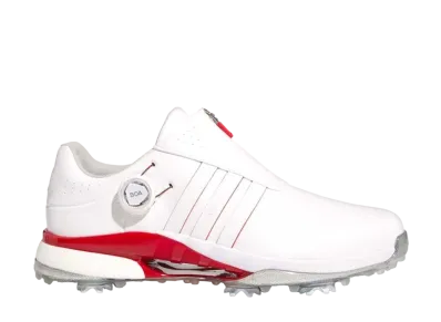 adidas Tour 360 Boa 24 "Footwear White/Better Scarlet"