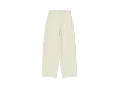 AURALEE Tense Wool Double Cloth Slacks "Ivory"