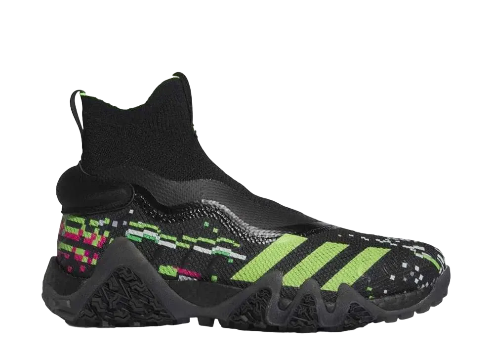 アディダス コードカオス レースレス グリッチ "コアブラック/ルシッドレモン/グレーファイブ"