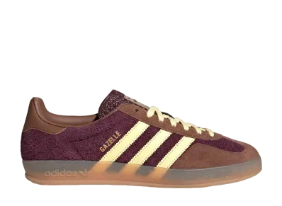 アディダスオリジナルス ガゼル インドア "マルーン/オールモストイエロー/プリラブドブラウン"