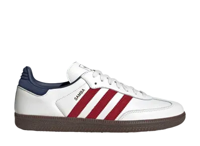 adidas Samba OG "Core White/Team Victory Red/Night Indigo"