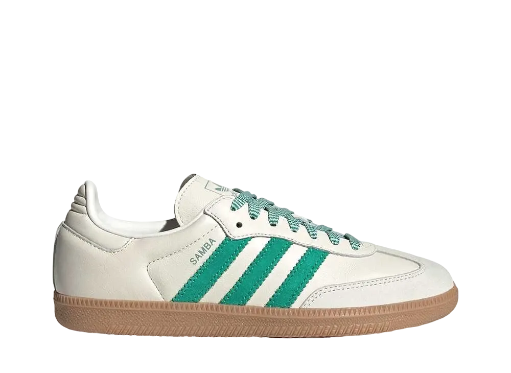 adidas Women's Samba OG "Off White/Court Green/Hazy Green"