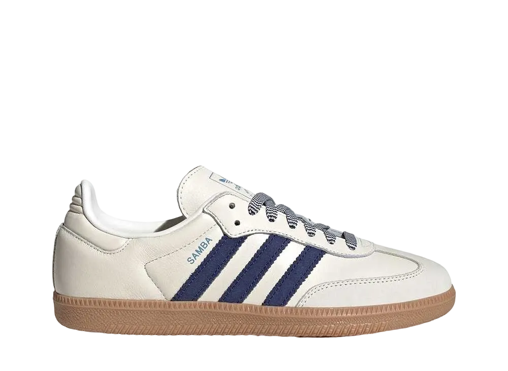 adidas Women's Samba OG "Off White/Dark Blue/Clear Sky"