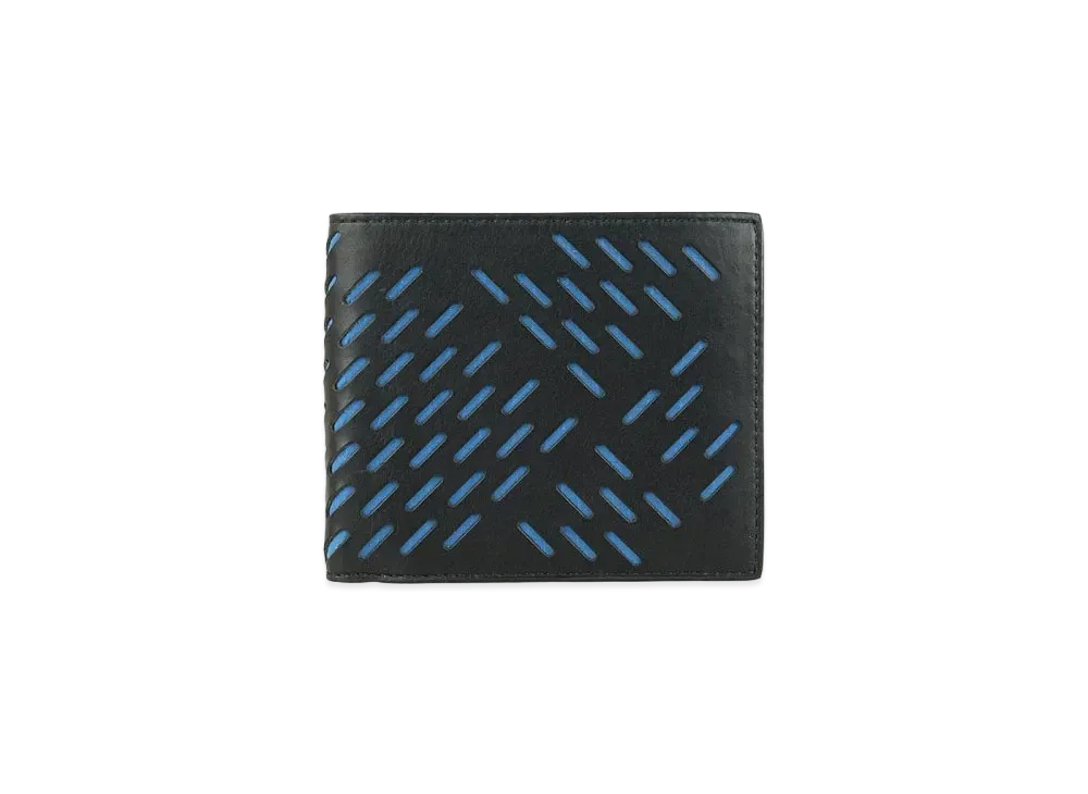 Bottega Veneta Perforated Nappa Leather Bi-fold Wallet "Black"
