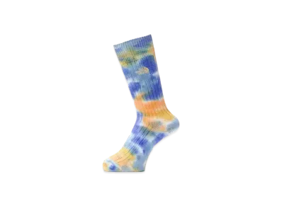 The North Face Heavyweight Tie Dye Crew "Solar BluexYellow Silt"