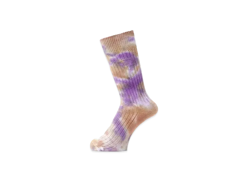 The North Face Heavyweight Tie Dye Crew "Utility BrownxTNF Purple"
