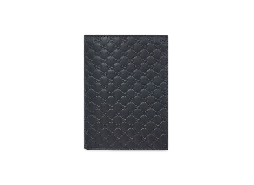 GUCCI Micro Guccissima Bi-fold Wallet "Black"