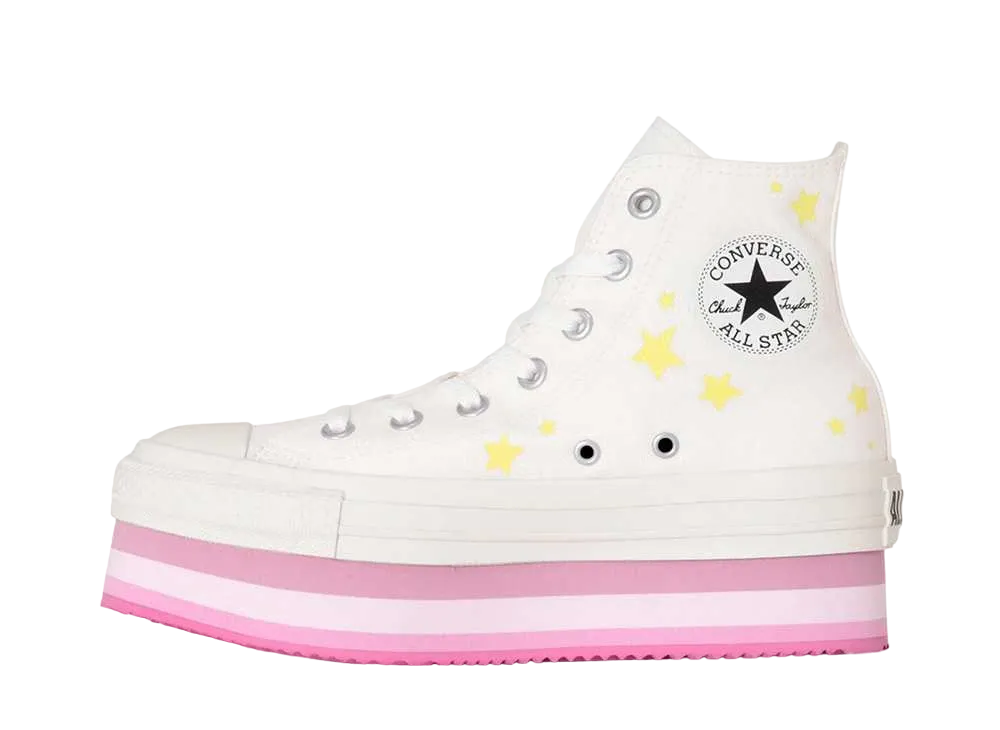 The Powerpuff Girls × Converse Women's All Star Chunkyline Hi "White"