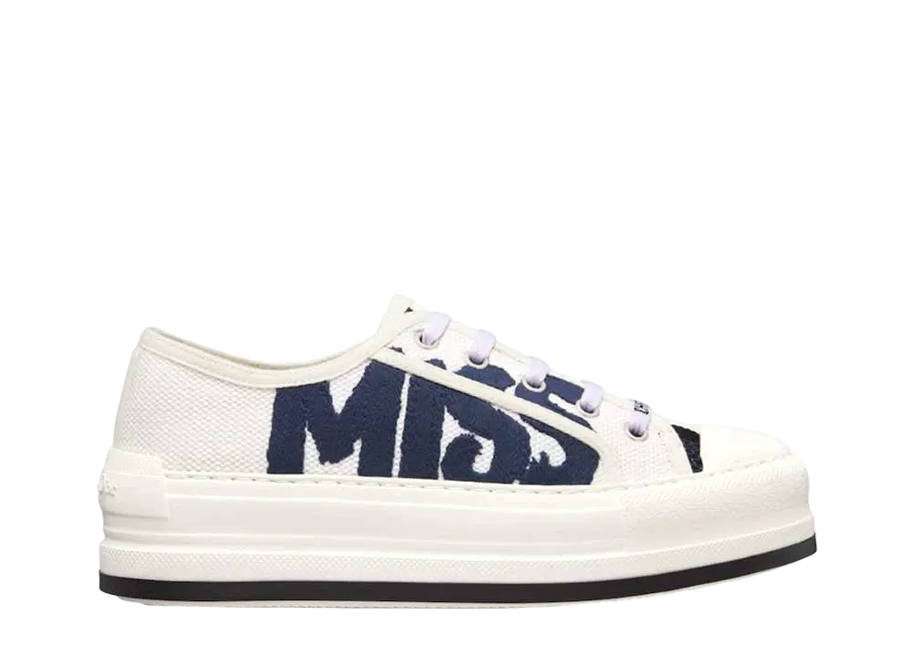 Dior Women's Walk'n'Dior Platform Sneaker "White/Deep Blue"