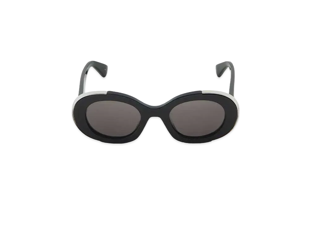 Alexander McQUEEN Grip Oval Sunglasses "Black"