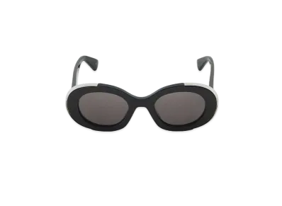 Alexander McQUEEN Grip Oval Sunglasses "Black"