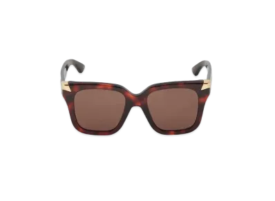 Alexander McQUEEN Punk Rivet Oversized Sunglasses "Brown"