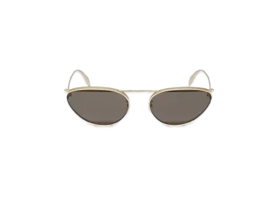 Alexander McQUEEN Front Piercing Cat Eye Sunglasses "Gold"