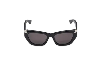 Alexander McQUEEN Punk Rivet Geometric Sunglasses "Black"