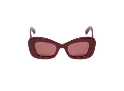 Alexander McQUEEN Bold Cat Eye Sunglasses "Burgundy"