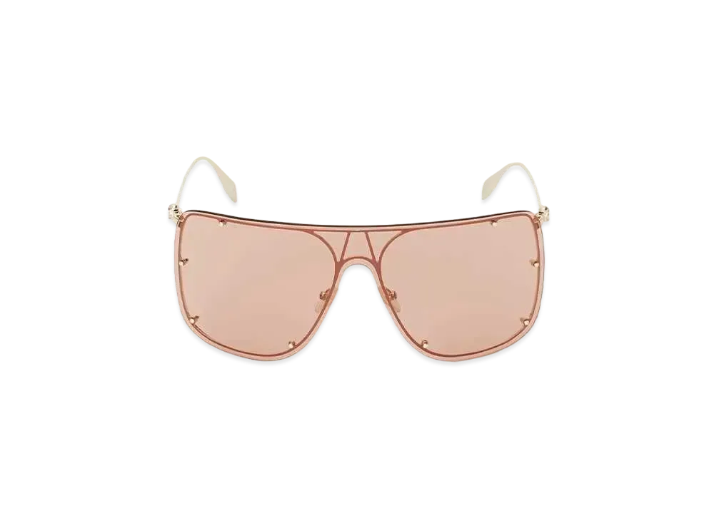 Alexander McQUEEN Skull Mask Sunglasses "Brown"