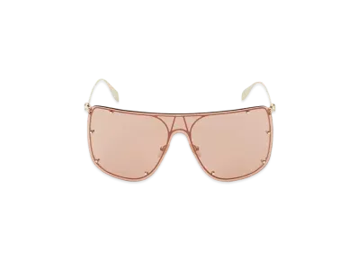 Alexander McQUEEN Skull Mask Sunglasses "Brown"