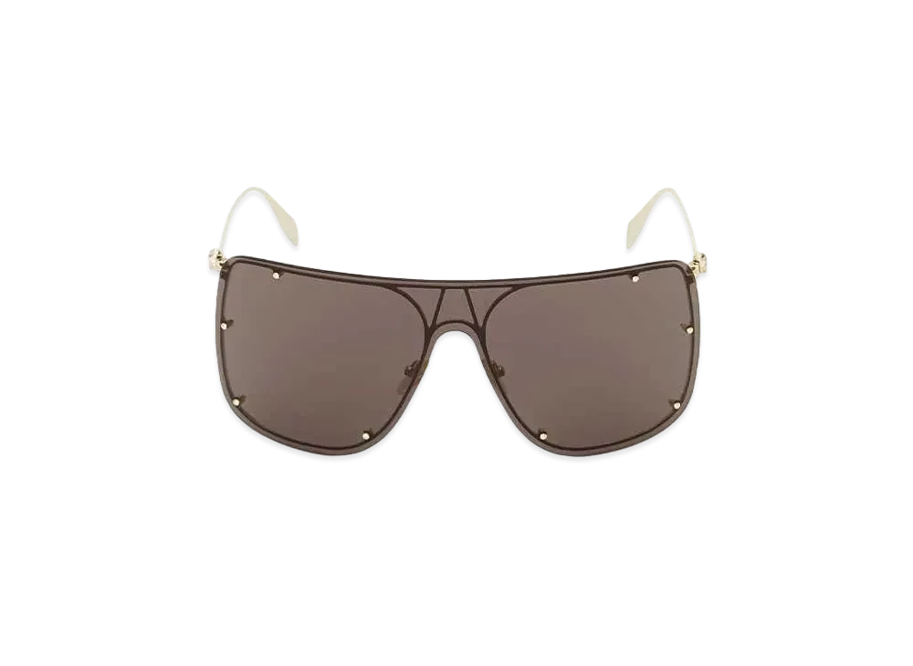 Alexander McQUEEN Skull Mask Sunglasses "Gold"