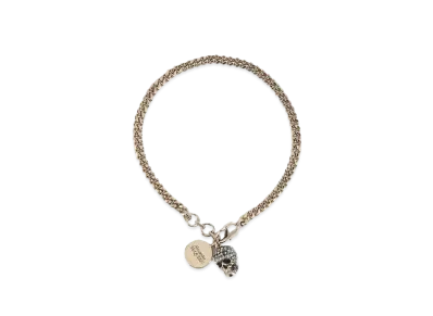 Alexander McQUEEN Pave Skull Bracelet "Gold"