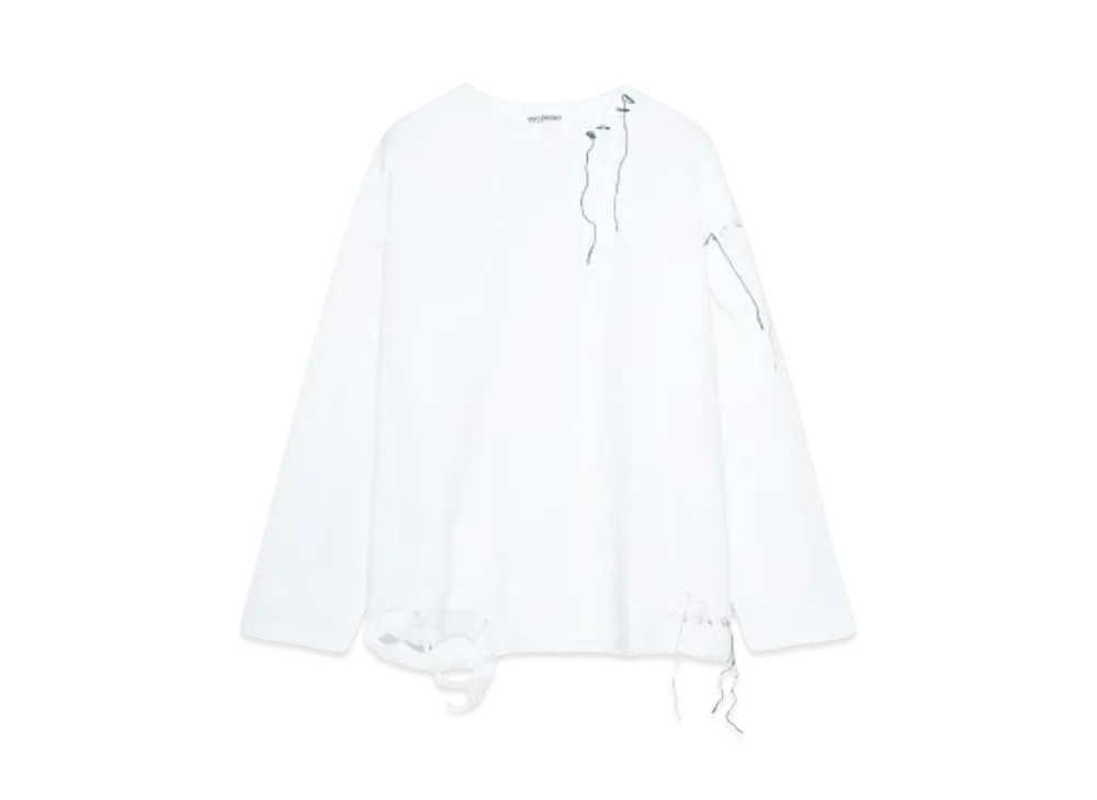 DISCOVERED LOOPING DAMAGE SWEAT "WHITE"