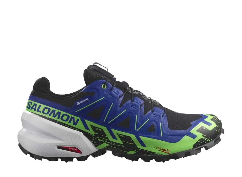 Salomon Spikecross 6 GORE-TEX "Black/Surf The Web/Green Gecko"