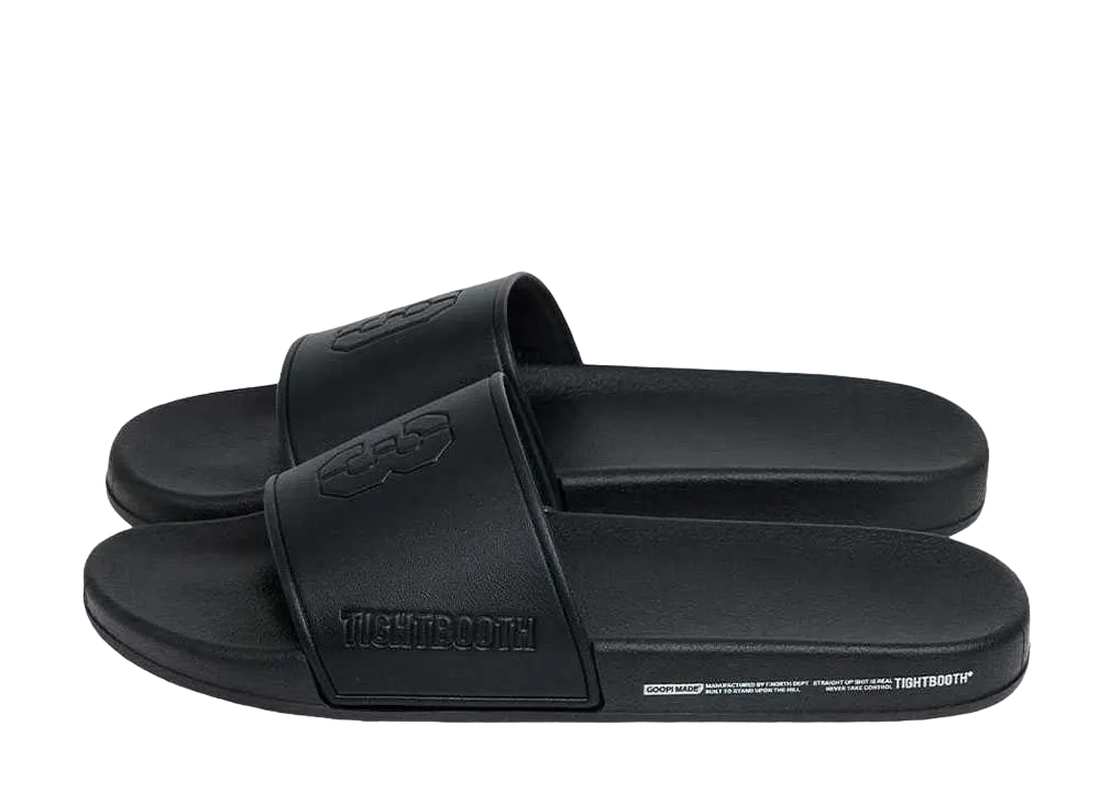 GOOPiMADE® X TIGHTBOOTH TPBR 93 Slippers "Black"