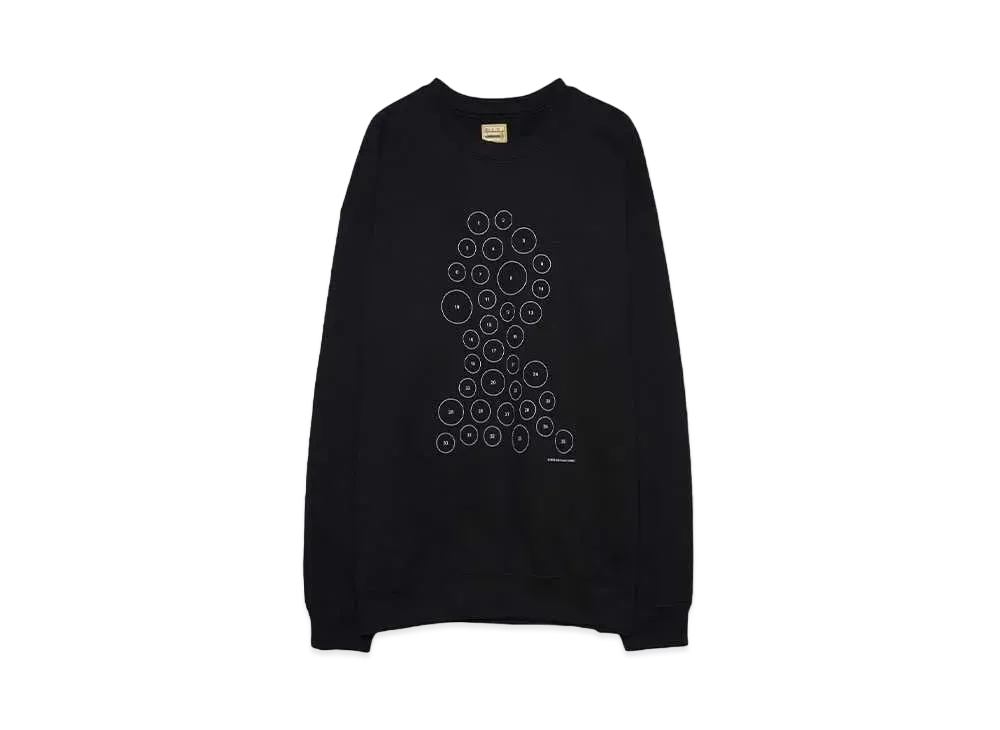 High Scream Center BUTTON BADGES ver2 SWEAT SHIRT "BLACK"