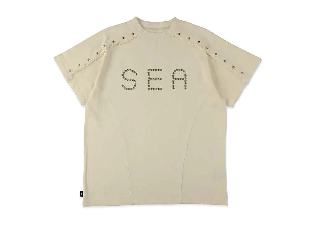 WIND AND SEA Sulfer Acid Studs C-off S/S Top "Ecru"
