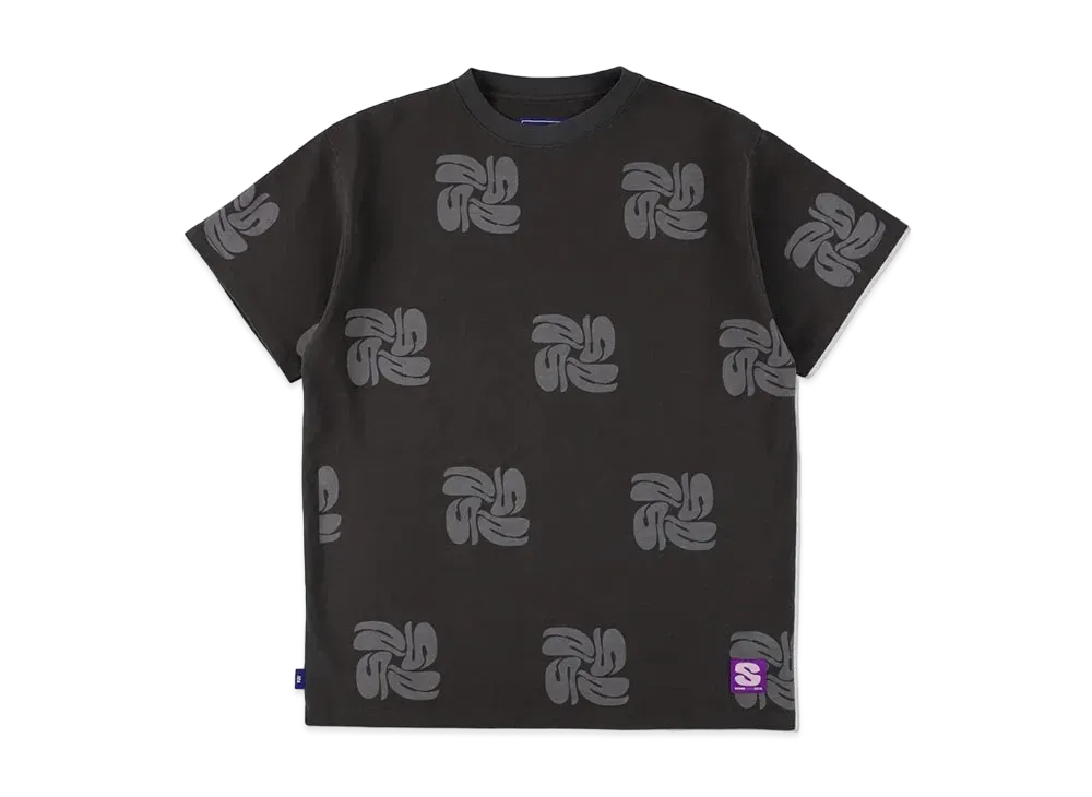 WIND AND SEA Pattern (Fluffy) S/S Tee "Chacoal"