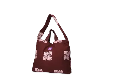 WIND AND SEA Big Canvas (Pattern) Shoulder Bag "Mahogany"