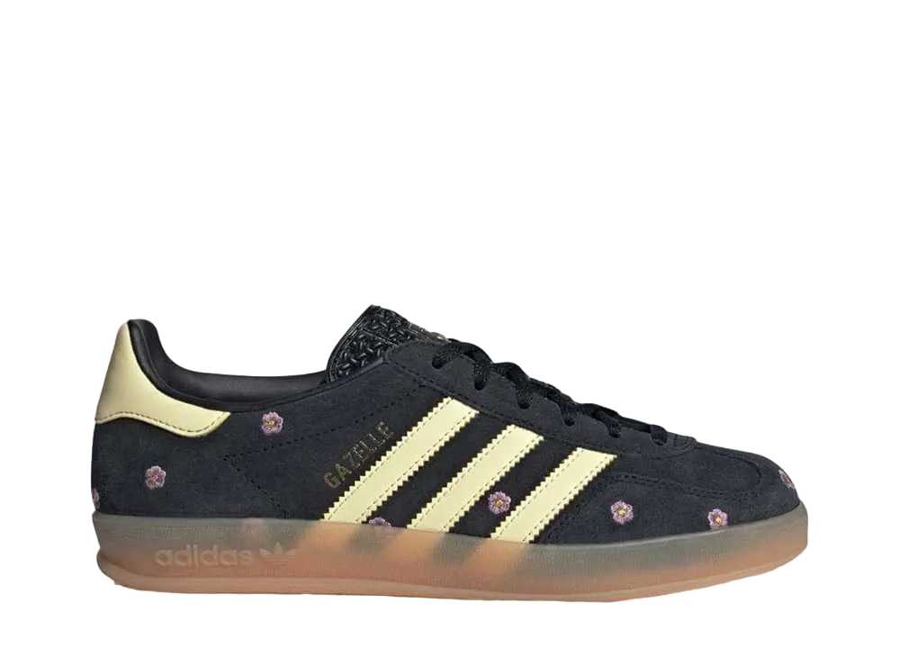 adidas Women's Gazelle Indoor "Core Black/Almost Yellow/Silver Dawn"