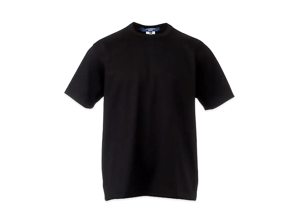 JUNYA WATANABE MAN High-density cotton jersey plain T-shirt "Black"
