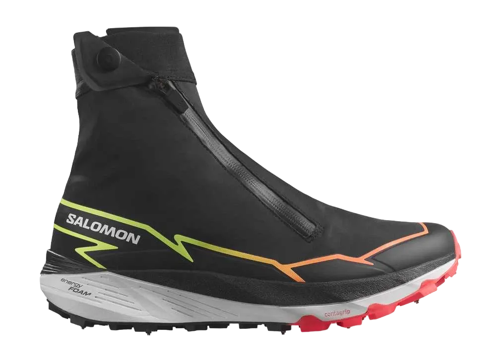 Salomon Winter Cross Spike "Black/Neon Flame/Safety Yellow"