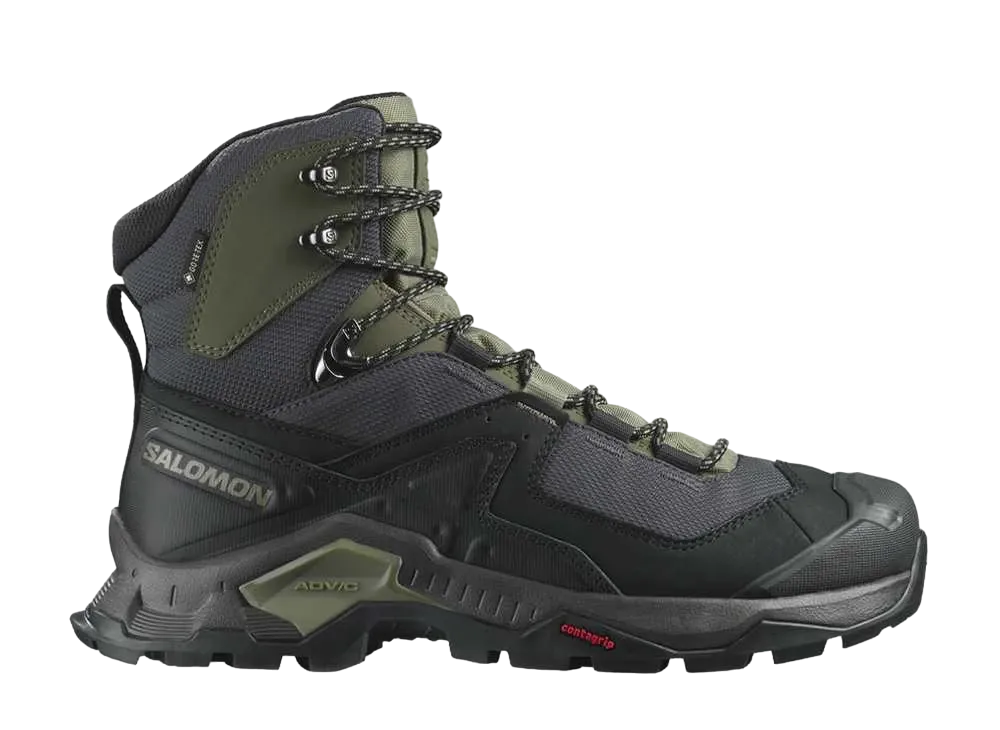 サロモン クエスト エレメント ゴアテックス "ブラック/ディープライケングリーン/オリーブナイト"