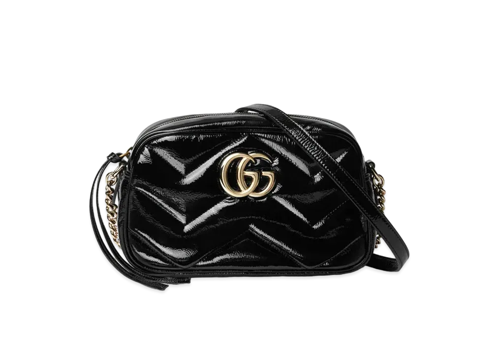 GUCCI GG Marmont Small Shoulder Bag "Black"