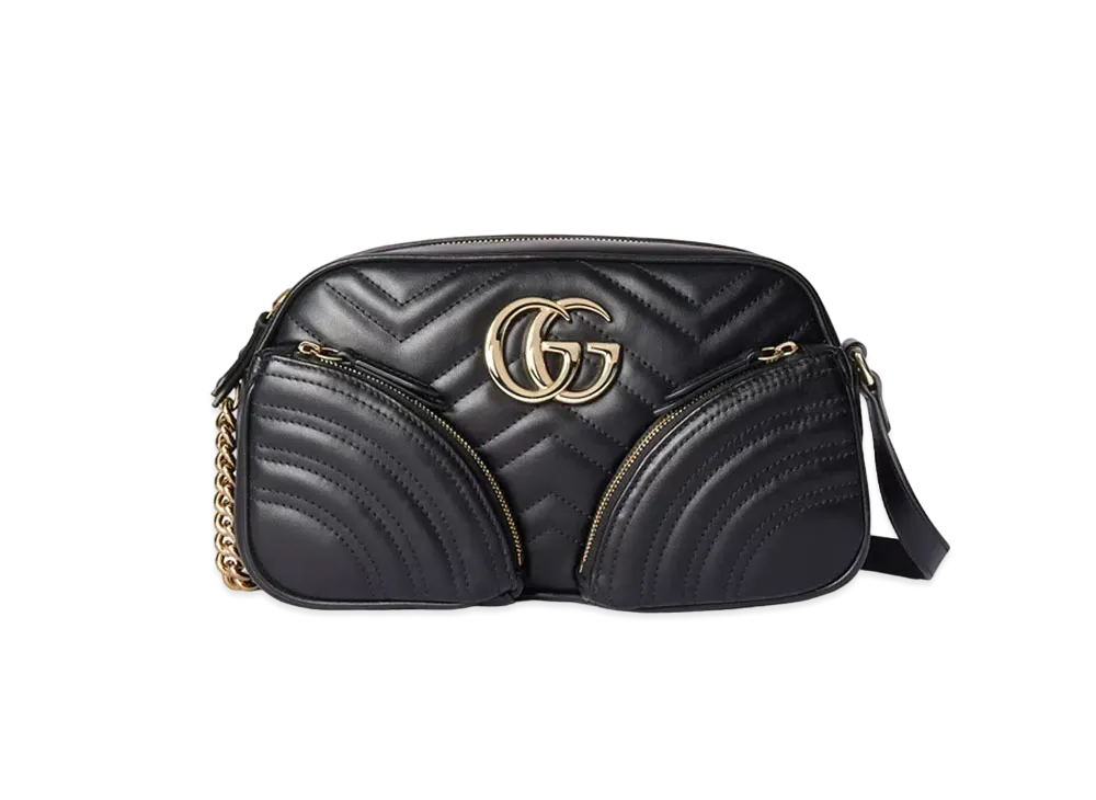 GUCCI GG Marmont Small Shoulder Bag "Black"