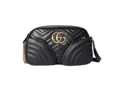 GUCCI GG Marmont Small Shoulder Bag "Black"
