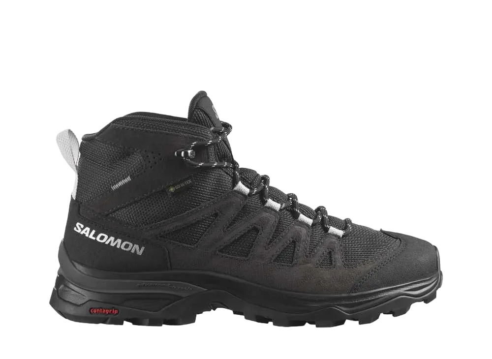 Salomon Women's X Ward Leather Mid GORE-TEX "Ebony/Phantom/Black"