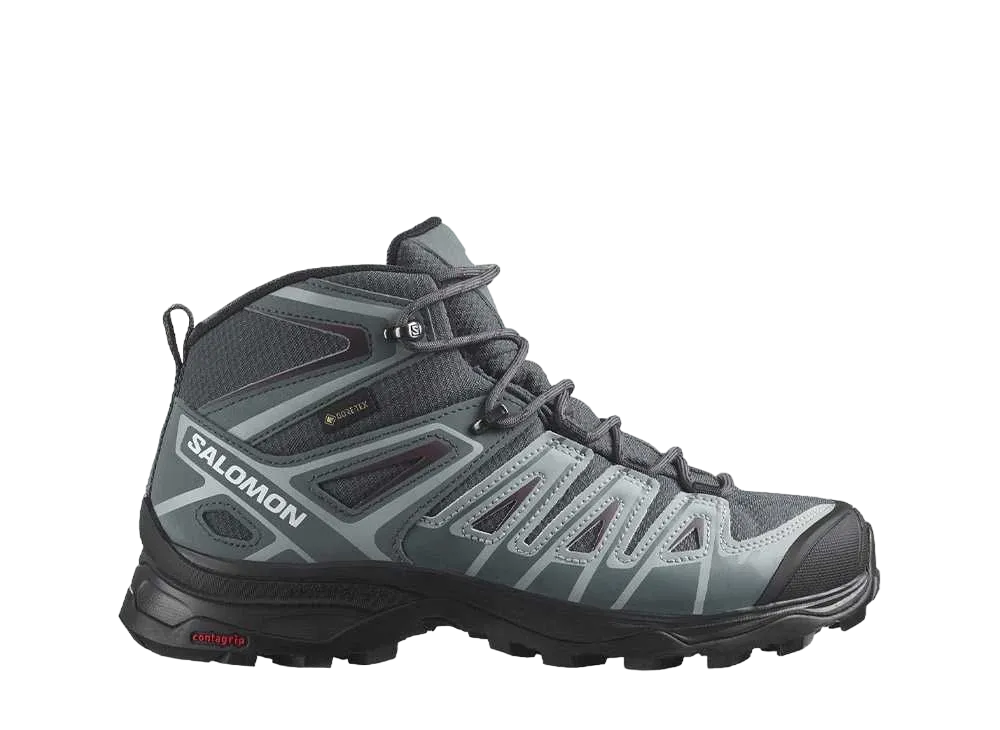 Salomon Women's X Ultra Pioneer Mid GORE-TEX "Ebony/Stormy Weather/Wine Tasting"