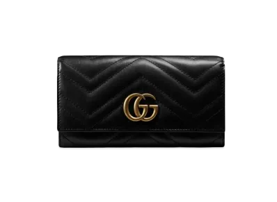 GUCCI GG Marmont Continental Wallet "Black"